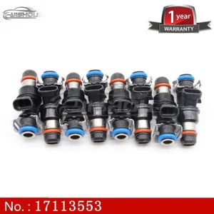 8 Fuel Injector Direct fit 01-07 GMC Chevy Cadillac 4.8L 5.3L 6.0L w/o Flex Fuel - Picture 1 of 8