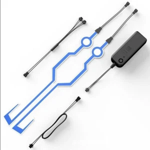 Motorcycle ATV Bike LED Night Safety Warn Light Strip Riding Signal Helmet Decor - Bild 1 von 21