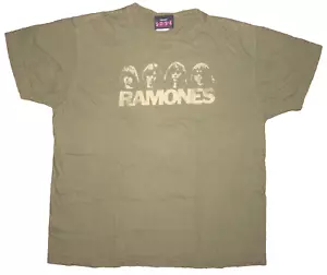 Ramones T-Shirt Größe X-LARGE XL olivgrün Drab Bay Island 1-2-3-4 - Bild 1 von 8