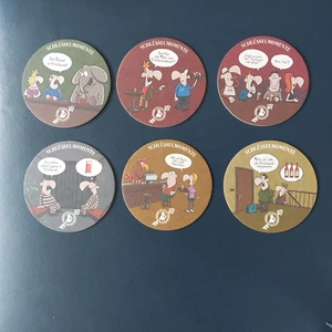 6 Cartoon Bierdeckel Brauerei Schlüssel Düsseldorf NEU SCHLÜSSELMOMENTE - Bild 1 von 8