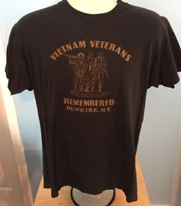 Vintage Vietnam Veterans Remembered Dunkirk NY T-Shirt Large L - Picture 1 of 6