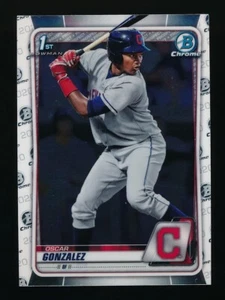 OSCAR GONZALEZ ⚾ 2020 Bowman Chrome Prospects #BCP-109 Cleveland Indians - Bild 1 von 2
