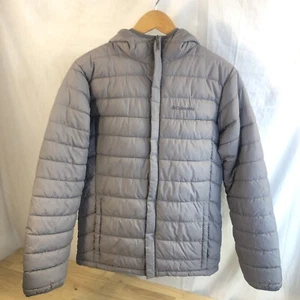 Columbia Coat Jacket Youth XLarge 18 Gray Puffer Full Zip Long Sleeve Hooded EUC - Picture 1 of 10