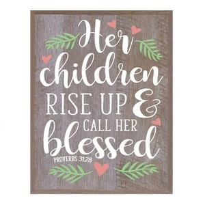 Wall Hanging Home Decor Decorative Plaque Inspirational 12x15 - Picture 1 of 17