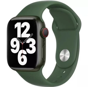 GENUINE APPLE WATCH 38MM 40MM 41MM 42MM SPORT BAND STRAP CLOVER GREEN M/L - Picture 1 of 7