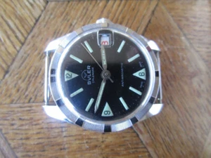 Vintage Used Chrome plated BULER Calendar Watch Cal. BF 866 CLD. For parts. - Bild 1 von 18