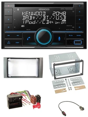 Kenwood CD 2DIN DAB USB MP3 Bluetooth Autoradio für Ford Fiesta Focus 2004-2008 - Bild 1 von 4