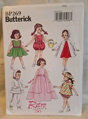 Butterick pattern 269 18" Doll Clothes *uncut* - Image 1 of 2