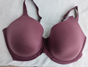 Auden Bra 46C Purple Underwire Padded Adjustable Clasp Back - Picture 1 of 6