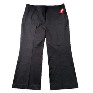 Pantalones Spanx Pulidos Patada Acampanada Pierna Ancha Recortados Negros Talla 3X Informales Mínimos Nuevos con Etiquetas - Imagen 1 de 14