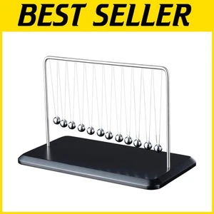 Cuna compacta de Newton con 12 bolas brillantes - Gadget de oficina para aliviar el estrés - Imagen 1 de 10