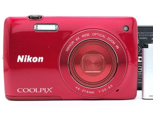 Nikon COOLPIX S4400 Red 20.1MP 6x Zoom Compact Digital Camera from Japan - Picture 1 of 15