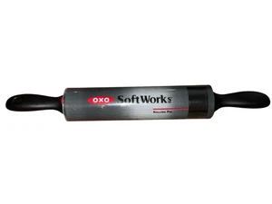 New OXO Softworks Rolling Pin 10” Non-Stick, Black # 1063185 Weighted Handles - Picture 1 of 3
