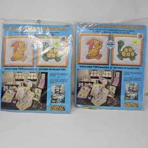 2 PARAGON NEEDLECRAFT HELL UND GLÜCKLICH QUILT-SET WANDBEHANG ODER KISSEN TOP - Bild 1 von 9