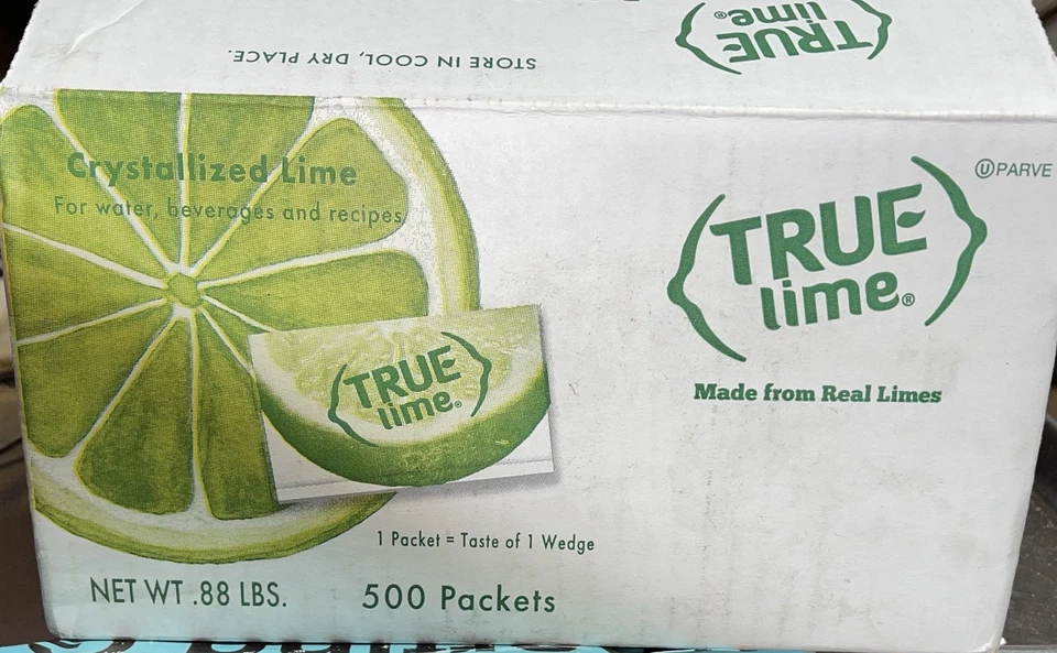 True Lime Water Enhancer 500 Packets, Zero Calorie Lime Flavor for Water&Recipes - Image 1 of 1