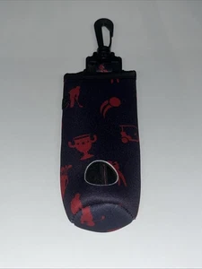 Marsupio golf neoprene portatile 3 palline cintura marsupio porta maglietta viola scuro - Foto 1 di 2