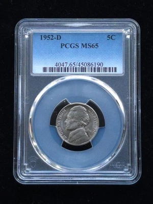 1952-D Jefferson Nickel PCGS Graded MS65 #45086190 - Image 1 of 4