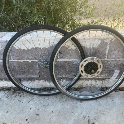 Vintage Schwinn Approved 5-speed S-5 Chrome Wheel Set Collegiate Others - Image 1 of 4