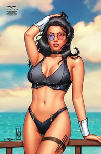 Grimm Fairy Tales #8 - 2025 agosto spiaggia bikini battaglia copertina da collezione LE 100 - Foto 1 di 3