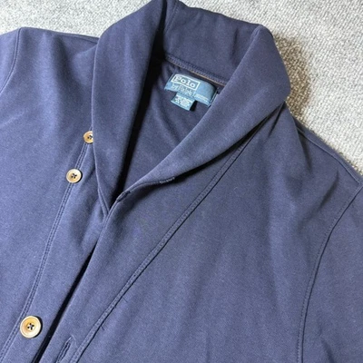 Polo Ralph Lauren Hombre Tejido Chal Cuello Cárdigan Suéter Chaqueta Foto 1 de 4