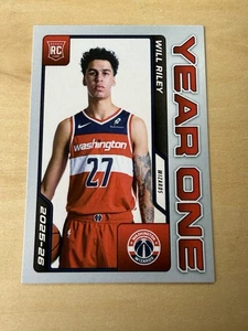 2025 NBA PANINI INSTANT YEAR ONE 33 WILL RILEY WASHINGTON WIZARDS ROOKIE SP /200 - Picture 1 of 2