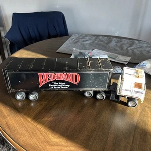 ERTL RED BRAND KEYSTONE STEEL WIRE INTERNATIONAL SEMI TRUCK SET STEEL TOY - Picture 1 of 24