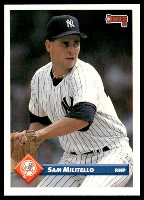 1993 Donruss Sam Militello New York Yankees #371 - Image 1 of 2