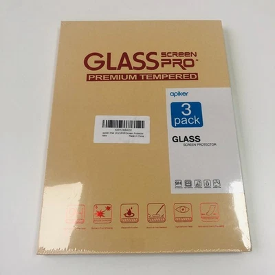 3x Tempered Glass for iPad 10.2 Screen Protector Pack - Image 1 of 4