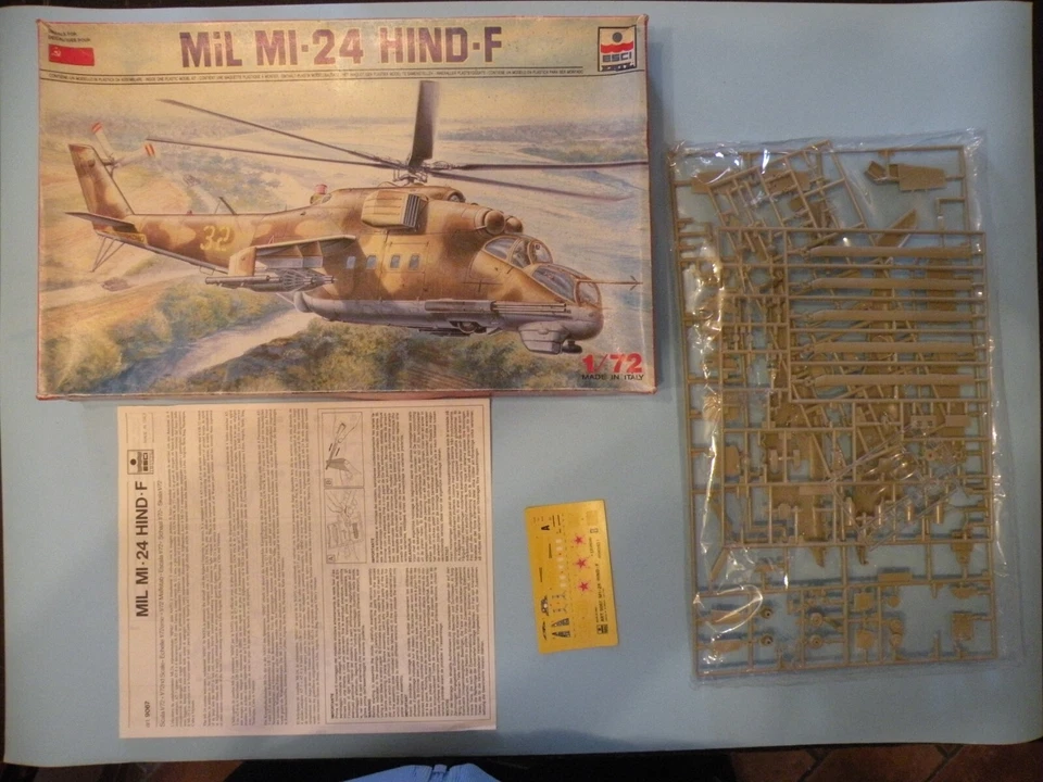 ESCI HELICOPTER MIL MI-24 HIND-F NUOVO/NEW SPRUE BLISTERATO/SIGILLATO+ISTRUZIONI - Immagine 1 di 1
