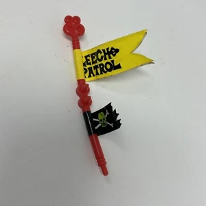 Vintage TMNT Fuß Ski Fahrzeug Flagge Originalteil Leech Patrol 1989 Ninja Turtles - Bild 1 von 2