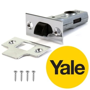 10x Yale Tubular Mortice Latches 64mm Internal Door Handle Catches SILVER CHROME - Picture 1 of 2
