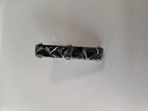 Faceted Hematite Silver Tone Tie Clip Sarah Coventry - Picture 1 of 5
