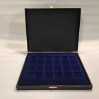 Masterphil Case for Coins - Tray Blue 24 Boxes 27x27 MM