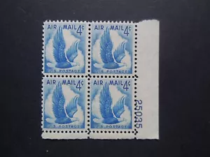 #C48 4c Eagle Plate Block #25035 LR MNH OG VF - Picture 1 of 1