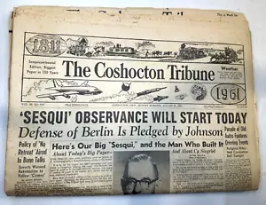 The Coshocton Tribune Newspaper August 20 1961 Full Paper Sesqui Observance - Picture 1 of 4