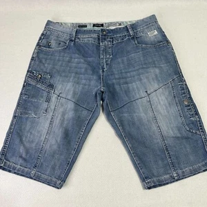 Projek Raw Men’s Blue Light Wash Shorts Jeans Size 38 - Picture 1 of 8