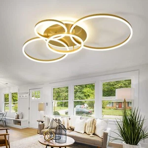 Modern LED Ceiling Light 90W Dimmable Ceiling Light Fixture with Remote Control - Picture 1 of 6