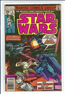 (1977) MARVEL STAR WARS #6 SEGUNDA APARICIÓN ANTILLAS CUÑA - VADER v. LUKE - EN MUY BUEN ESTADO/BUEN ESTADO - Imagen 1 de 1