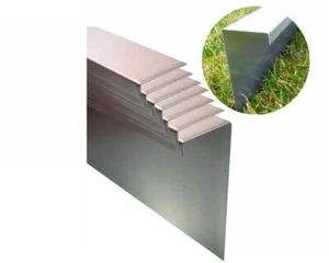10er Set Schneckenzaun aus verzinktem Stahlblech 25cm hoch 10m lang | Schneckenb - Bild 1 von 8