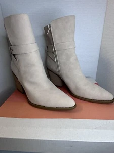 SOUL BY NATURALIZER Womens Beige Mocha Pointed Toe Stacked Heel Booties 9.5 - Picture 1 of 7