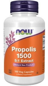 Now Foods Propolis 1500 Extrait 5:1, 100 capsules - Photo 1/4