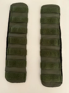 Par de correas tácticas para el hombro PROTECH grandes correas tácticas verdes Molle 13X3 pulgadas - Imagen 1 de 8