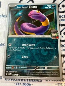 Rocket's Ekans Scarlet & Violet Destined Rivals #112/182 Reverse Holo Pokemon - Bild 1 von 1