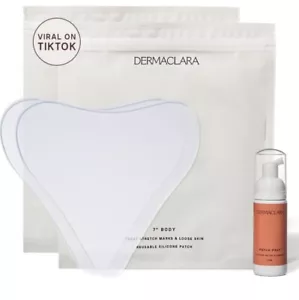 2pk Dermaclara Silicone Stretch Marks Patch Kit Pregnancy Safe Gel, Scar Treat - Picture 1 of 7