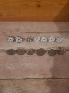 Lot Of 13 Vintage Different Style Cabinet Drawer Pull Knobs - Picture 1 of 24
