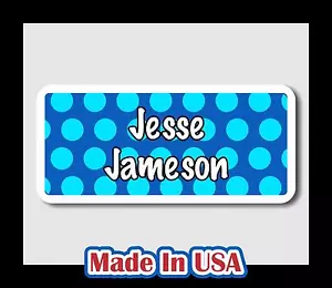 42 Custom Personalized Waterproof Name Labels Stickers Tag Kids Baby Bottle Care - Picture 1 of 9