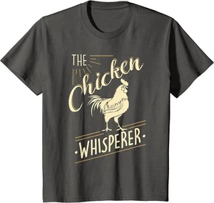 Chicken Lover The Chicken Whisperer Funny Farming Youth Unisex T-shirt - Picture 1 of 4