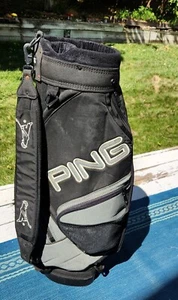 Ping Golf Cart Bag Black & Silver In Great Condition - Picture 1 of 7