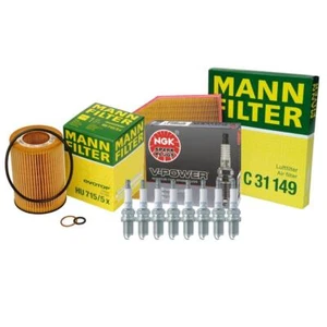 Mann Filters and NGK Spark Plugs Ignition Tune-Up Kit For BMW E60 V8 Base - Picture 1 of 1