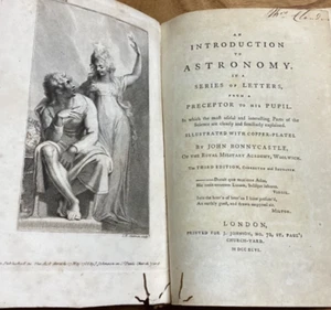 1796 An Introduction To Astronomy - John Bonnycastle - 3rd Ed. With Foldouts - Bild 1 von 17